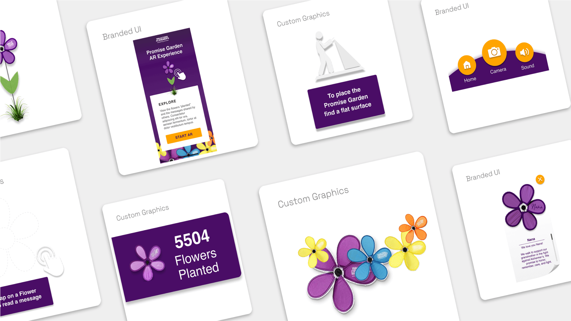 Alzheimer's Association 2D asset layout