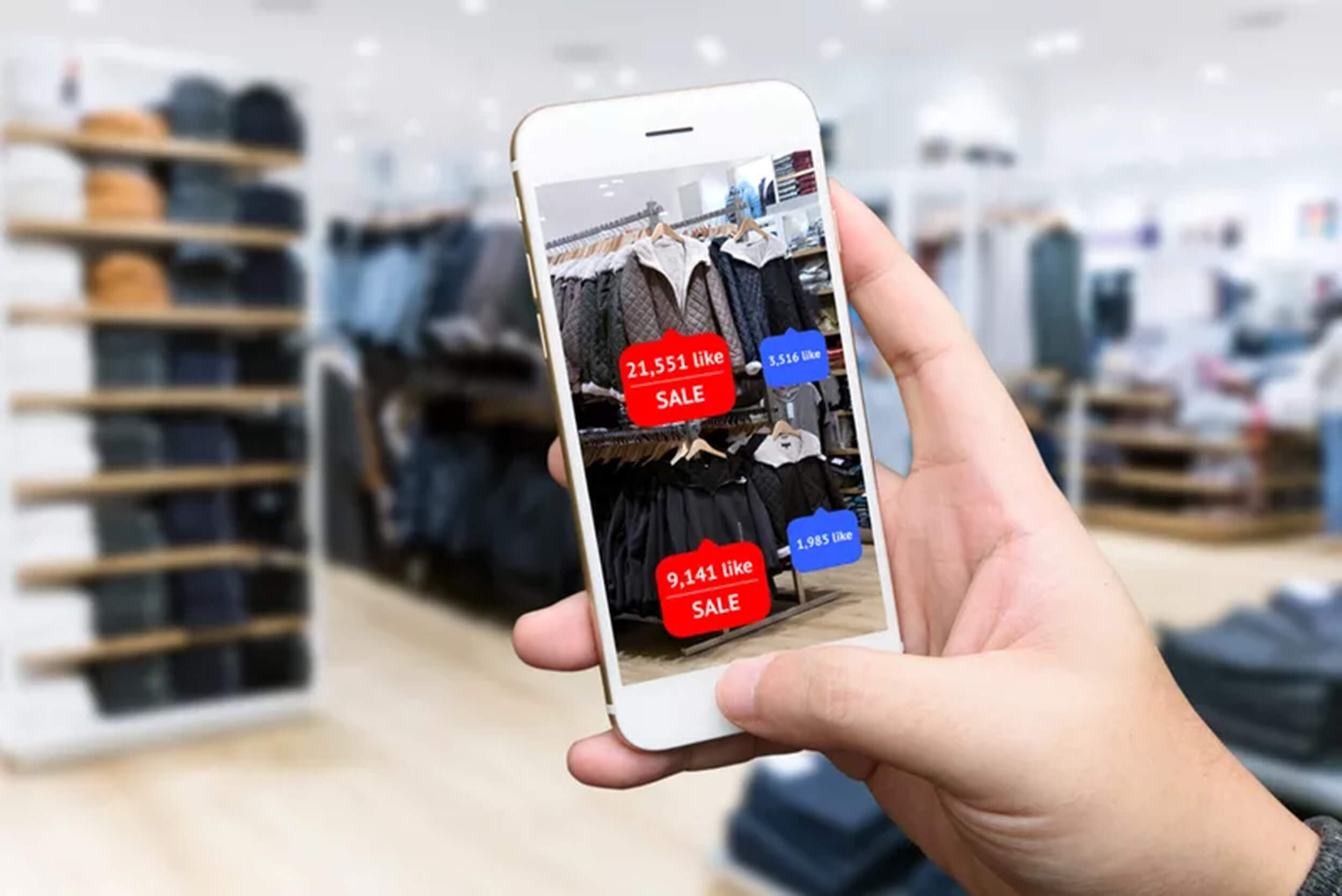 Using webAR in-store allows customers to gain information on the go
