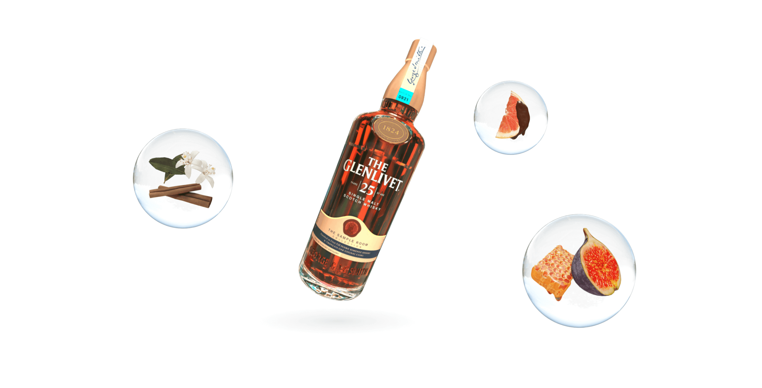 The Glenlivet - Hero Image - AR - Experience - Tasting Room - Flavors - Notes - Whisky Bottle - Flavor Profile