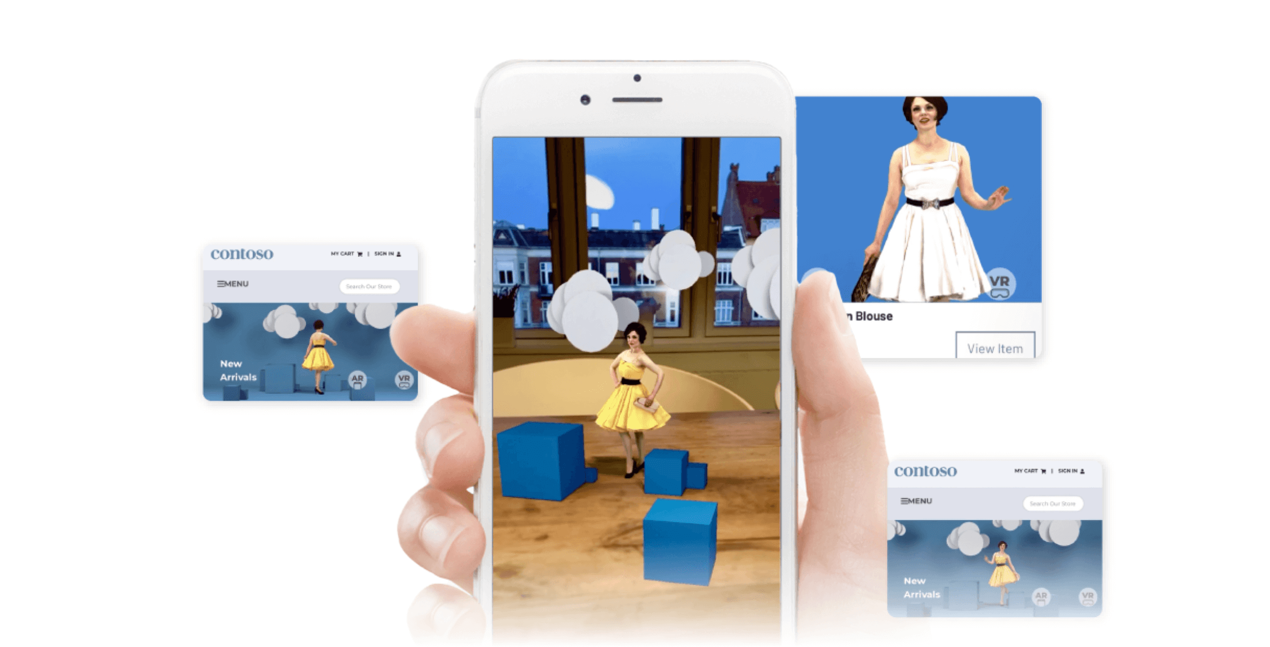 Microsoft - Hero Image - AR - Augmented Reality - Users - Fashion - Garments - Visualization - Pop ups