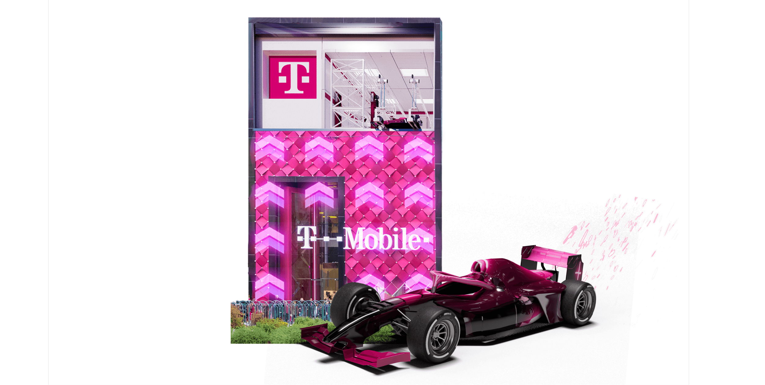 T-Mobile F1 geospatial storefront experience